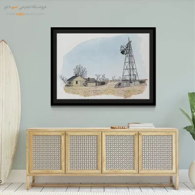 تابلو طرح آبرنگی - اسپو دکور