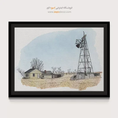 تابلو طرح آبرنگی - اسپو دکور