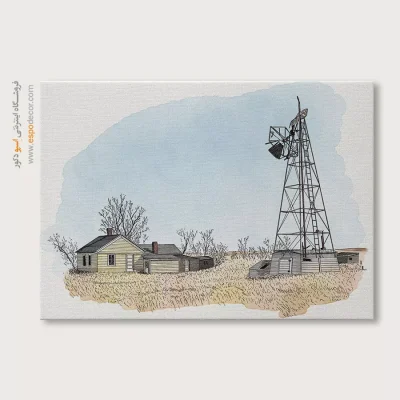 تابلو طرح آبرنگی - اسپو دکور