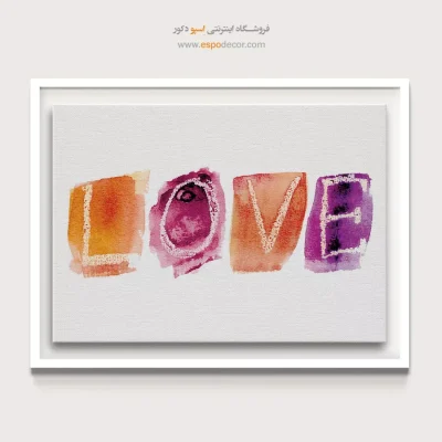 تابلو طرح آبرنگی - اسپو دکور