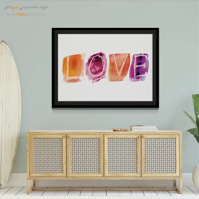 تابلو طرح آبرنگی - اسپو دکور