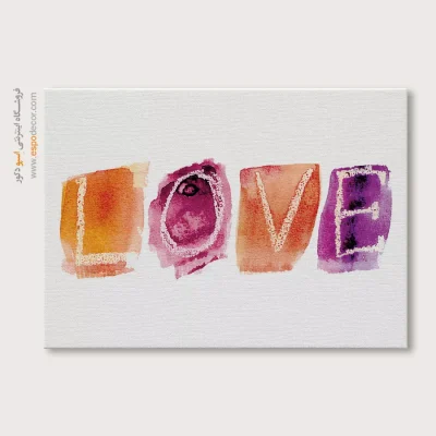 تابلو طرح آبرنگی - اسپو دکور