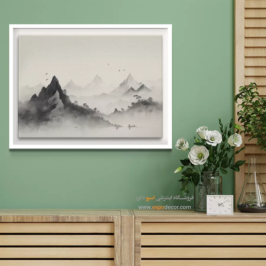 تابلو طرح آبرنگی - اسپو دکور