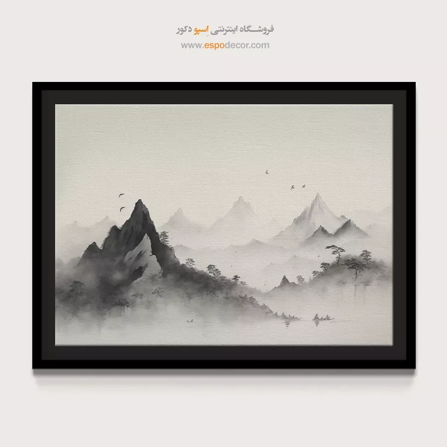 تابلو طرح آبرنگی - اسپو دکور