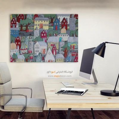 تابلو طرح آبرنگی - اسپو دکور