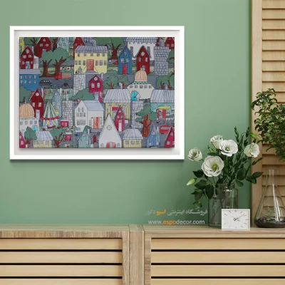 تابلو طرح آبرنگی - اسپو دکور