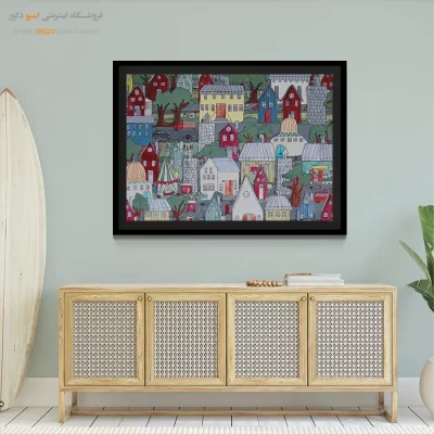 تابلو طرح آبرنگی - اسپو دکور