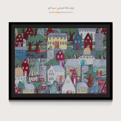 تابلو طرح آبرنگی - اسپو دکور