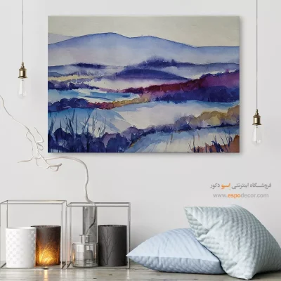 تابلو طرح آبرنگی - اسپو دکور
