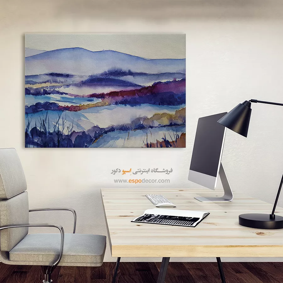 تابلو طرح آبرنگی - اسپو دکور