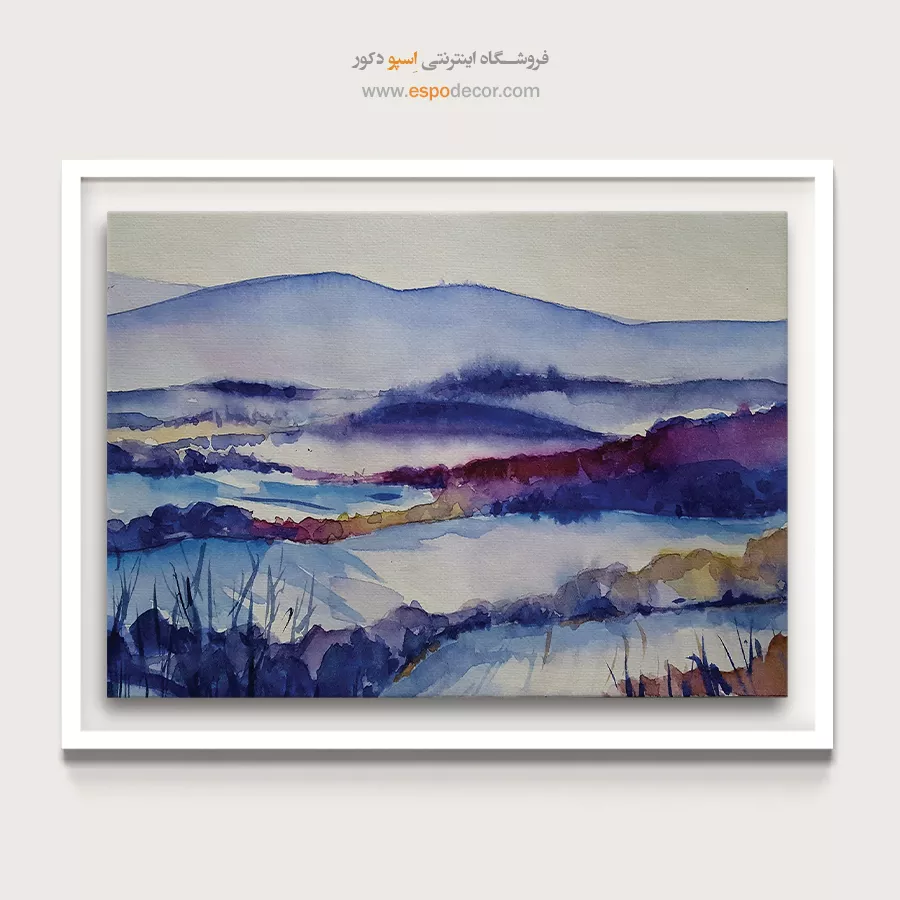 تابلو طرح آبرنگی - اسپو دکور