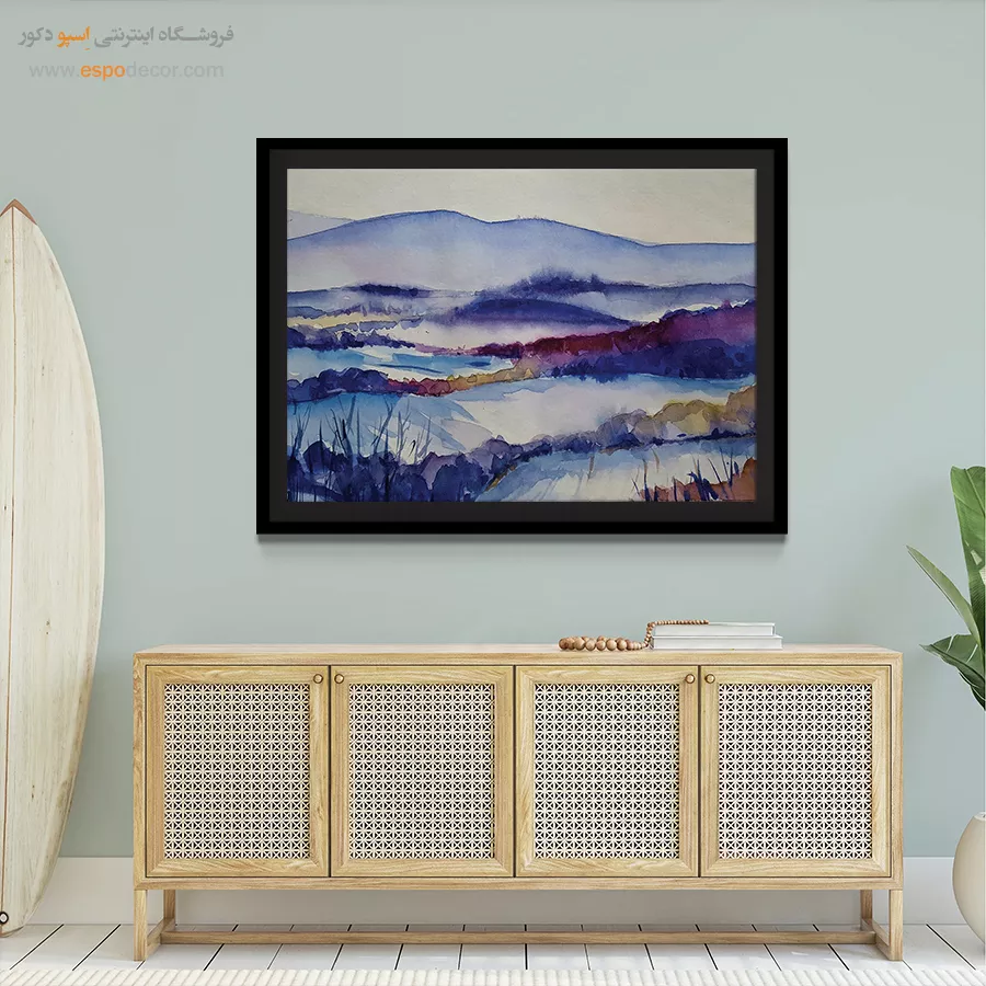 تابلو طرح آبرنگی - اسپو دکور