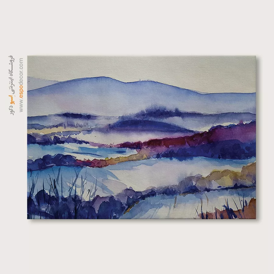 تابلو طرح آبرنگی - اسپو دکور