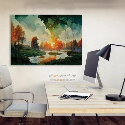 تابلو طرح آبرنگی - اسپو دکور