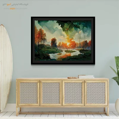 تابلو طرح آبرنگی - اسپو دکور