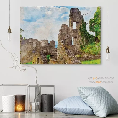 تابلو طرح آبرنگی - اسپو دکور
