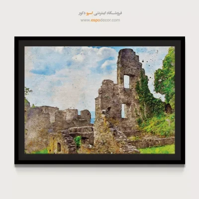 تابلو طرح آبرنگی - اسپو دکور