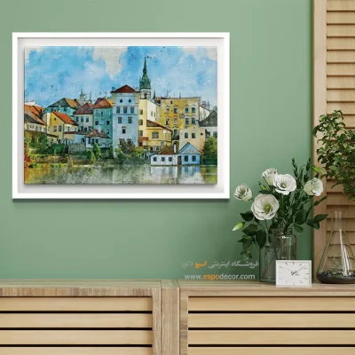 تابلو طرح آبرنگی - اسپو دکور