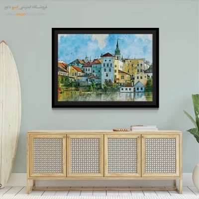 تابلو طرح آبرنگی - اسپو دکور