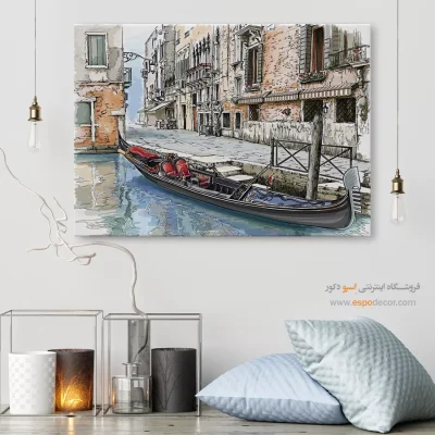 تابلو طرح آبرنگی - اسپو دکور