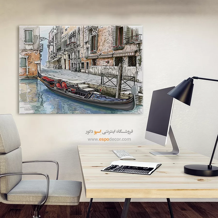 تابلو طرح آبرنگی - اسپو دکور