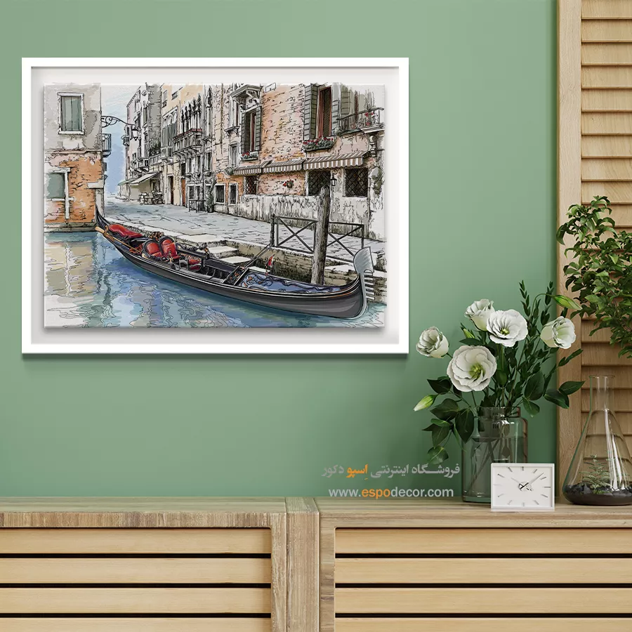 تابلو طرح آبرنگی - اسپو دکور