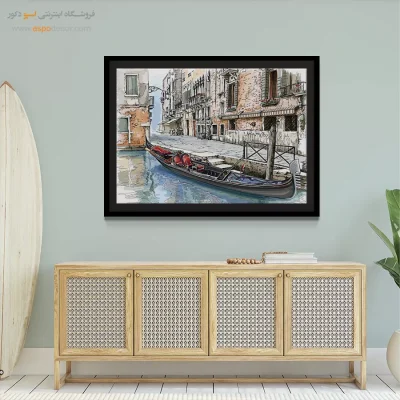 تابلو طرح آبرنگی - اسپو دکور