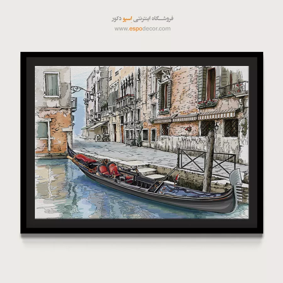 تابلو طرح آبرنگی - اسپو دکور