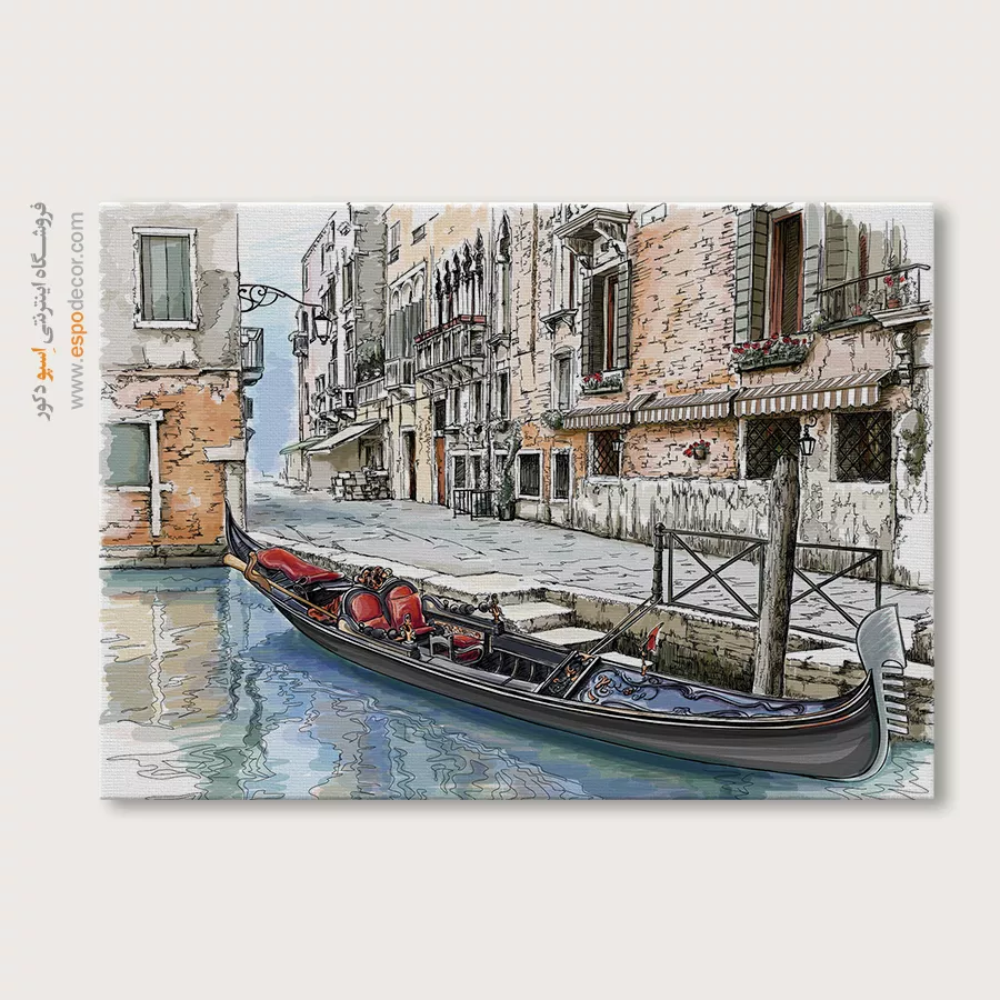 تابلو طرح آبرنگی - اسپو دکور