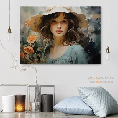 تابلو طرح آبرنگی - اسپو دکور