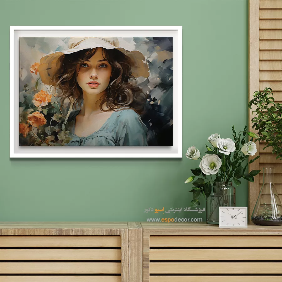 تابلو طرح آبرنگی - اسپو دکور