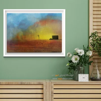 تابلو طرح آبرنگی - اسپو دکور