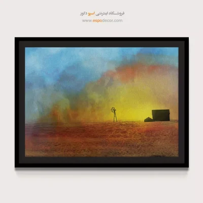 تابلو طرح آبرنگی - اسپو دکور