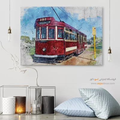 تابلو طرح آبرنگی - اسپو دکور