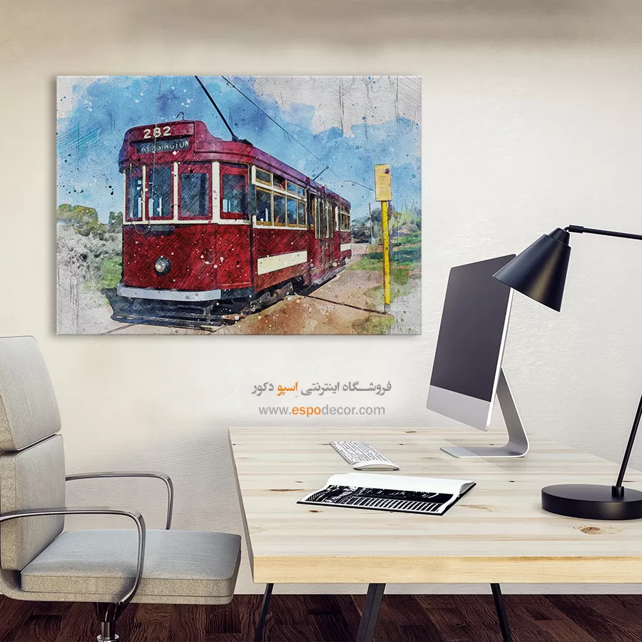 تابلو طرح آبرنگی - اسپو دکور