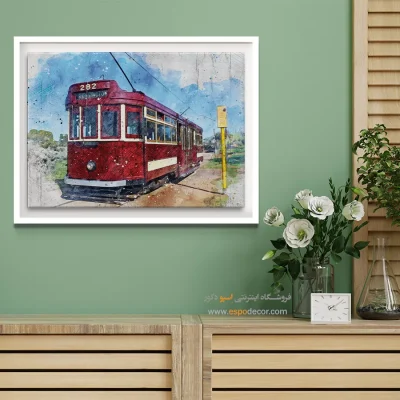 تابلو طرح آبرنگی - اسپو دکور