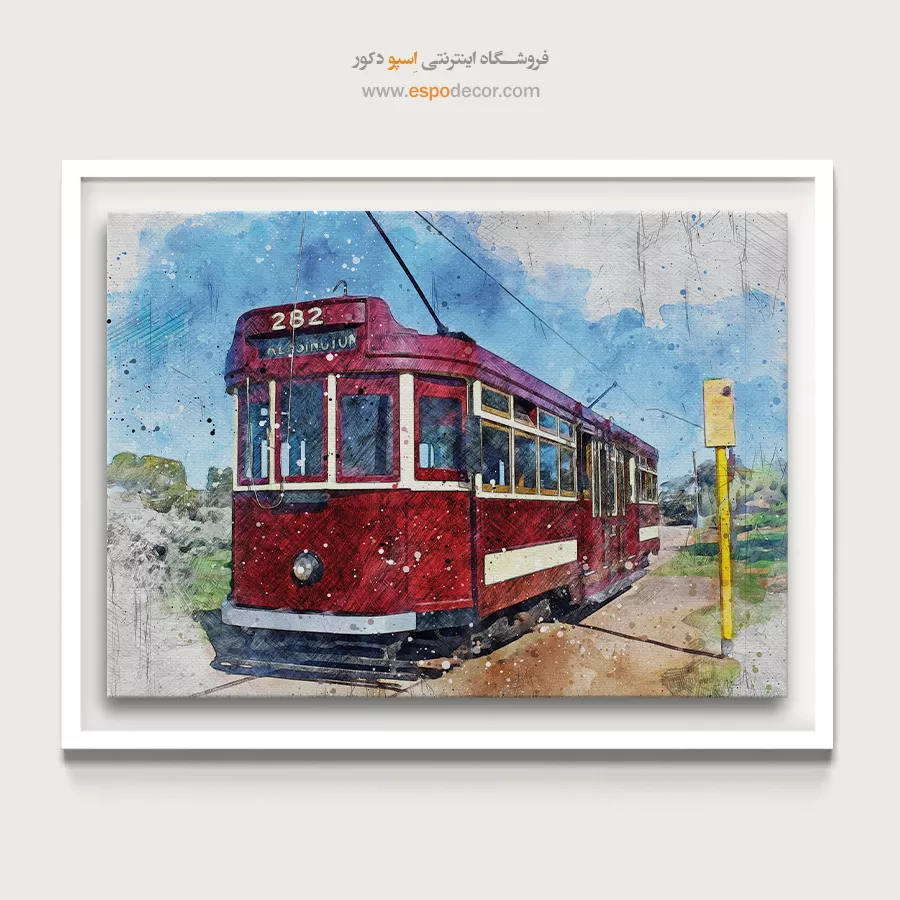 تابلو طرح آبرنگی - اسپو دکور