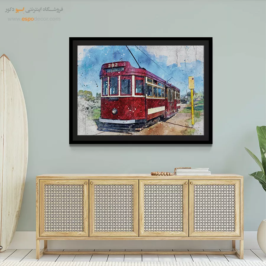 تابلو طرح آبرنگی - اسپو دکور