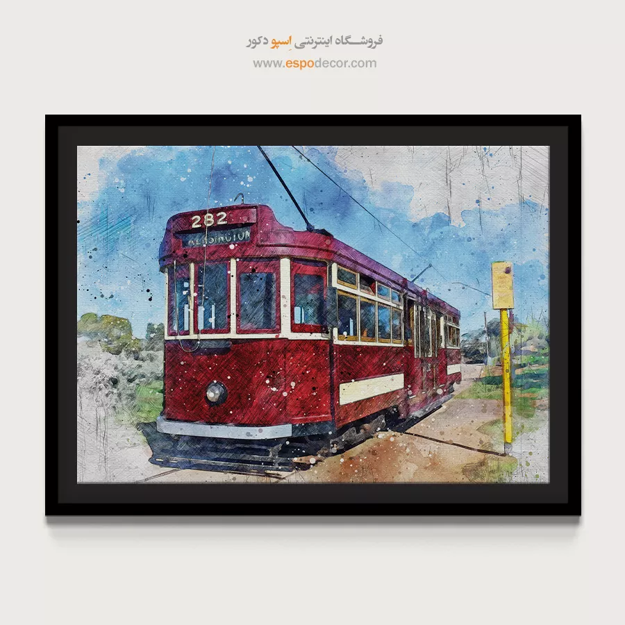 تابلو طرح آبرنگی - اسپو دکور