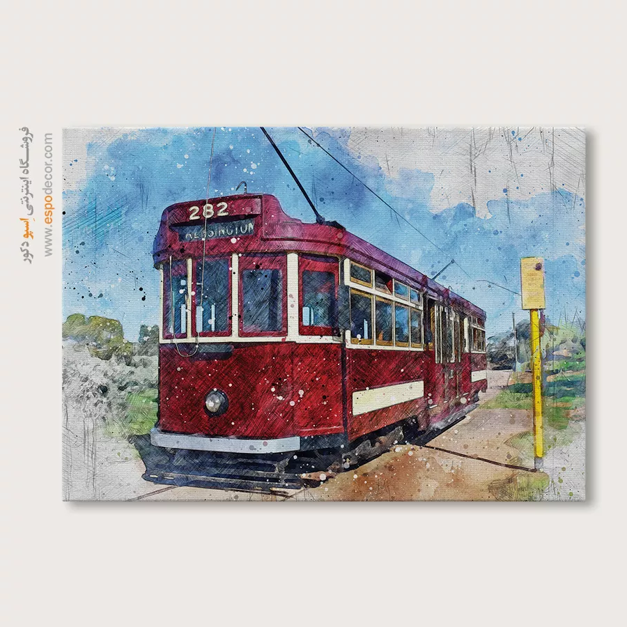 تابلو طرح آبرنگی - اسپو دکور