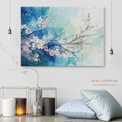 تابلو طرح آبرنگی - اسپو دکور