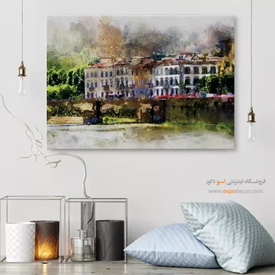 تابلو طرح آبرنگی - اسپو دکور