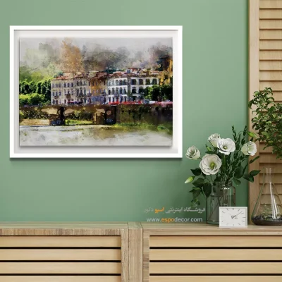 تابلو طرح آبرنگی - اسپو دکور