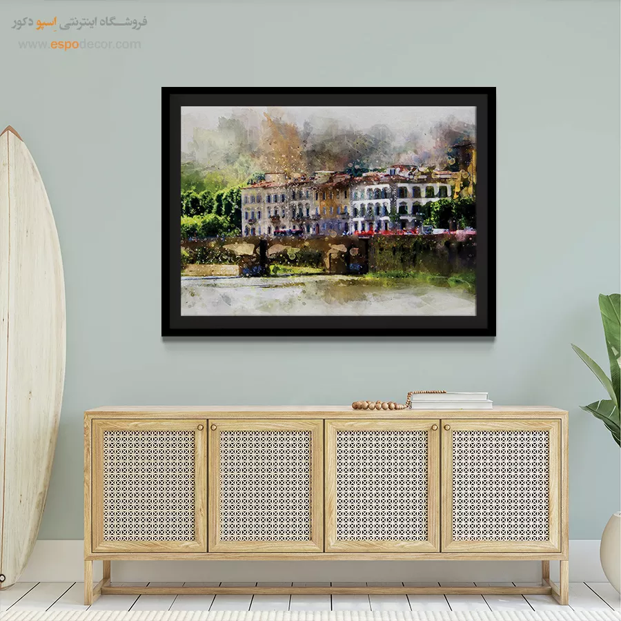 تابلو طرح آبرنگی - اسپو دکور