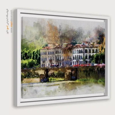 تابلو طرح آبرنگی - اسپو دکور