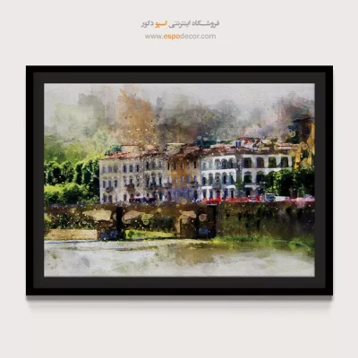 تابلو طرح آبرنگی - اسپو دکور