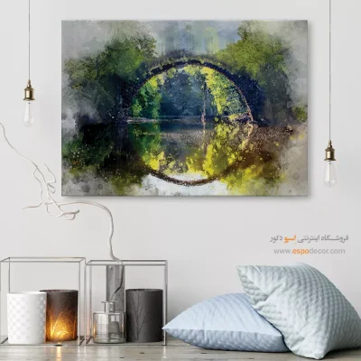 تابلو طرح آبرنگی - اسپو دکور