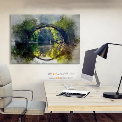 تابلو طرح آبرنگی - اسپو دکور