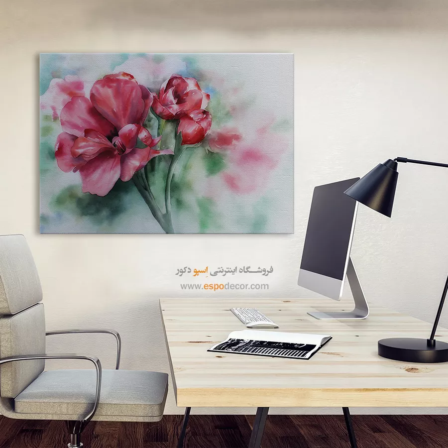 تابلو طرح آبرنگی - اسپو دکور