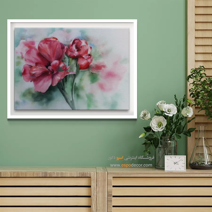 تابلو طرح آبرنگی - اسپو دکور